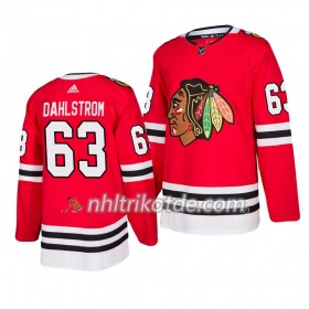 Chicago Blackhawks Trikot Carl Dahlstrom 63 Adidas 2019-2020 Rot Authentic - Herren